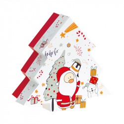 Boîte Sapin Blanc Noël & Co - Packaging de Noël pour chocolatiers