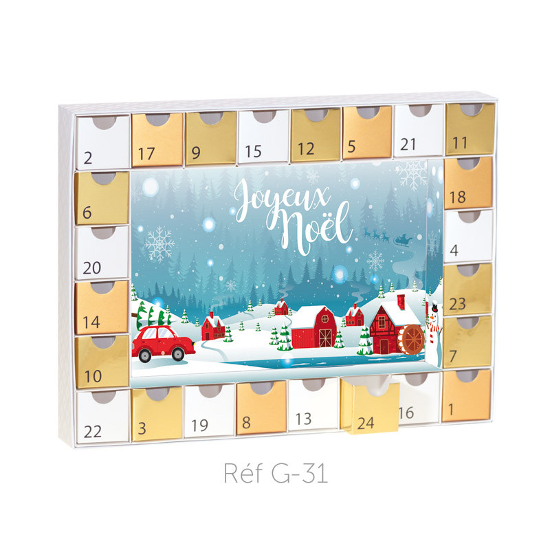 Calendrier de l'Avent Caméléon Imprimé - Décors illimités à imprimer ! G31 Calendrier de l'Avent Caméléon Imprimé - Décors illimités à imprimer ! G31