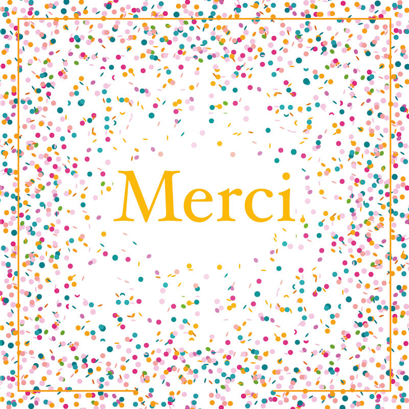 "Merci ! " - Carte Caméléon I-54 pour chocolatiers / pâtissiers