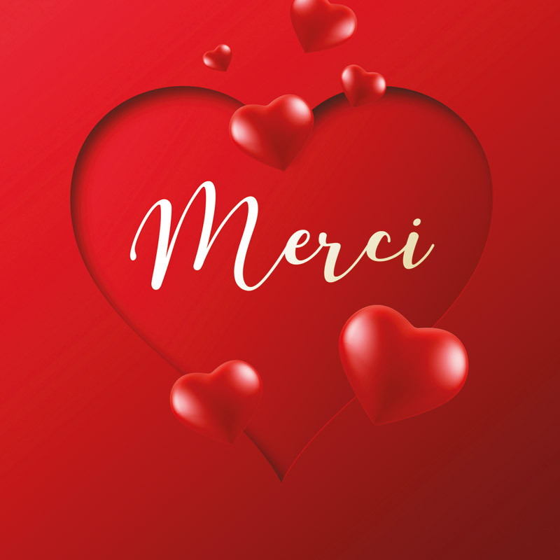 "Merci ! " - Carte Caméléon I-55 pour chocolatiers / pâtissiers "Merci ! " - Carte Caméléon I-55 pour chocolatiers / pâtissiers