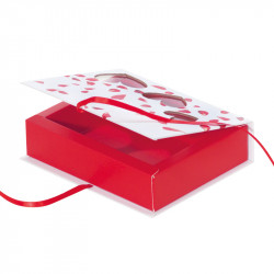 Boîte Carnet avec fenêtres "Délicatesse" - Packaging pour chocolats à la Saint-Valentin