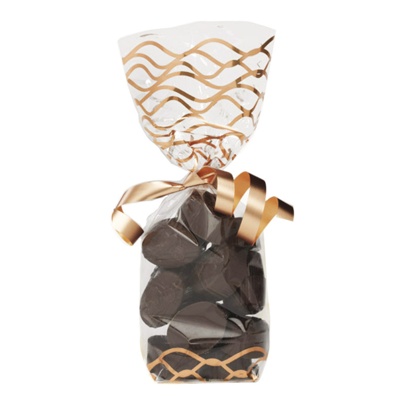 Sachet " Vagues Or Rose" - Packaging de luxe pour chocolatiers/pâtissiers