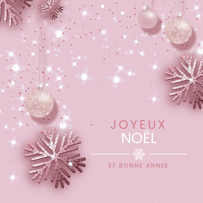 Packaging personnalisé - Carte Caméléon "Joyeux Noël et Bonne Année"