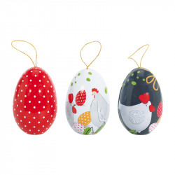 Petits Œufs Métalliques "Pâques à la Campagne" - Packagings chocolats