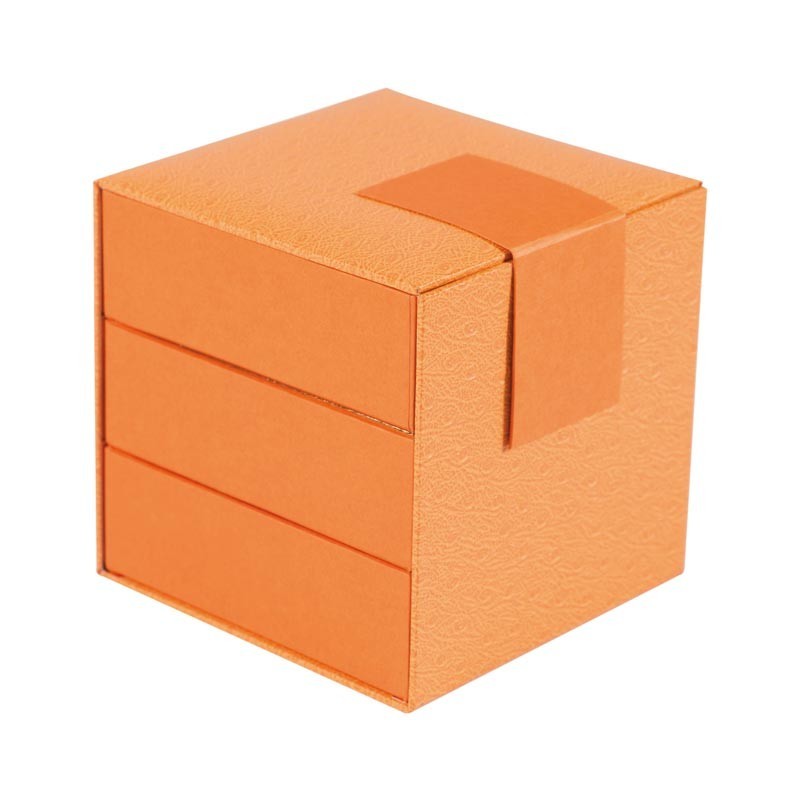 Déstockage pakaging boîte cube orange à compartiments - Cyrano Kenya Déstockage pakaging boîte cube orange à compartiments - Cyrano Kenya