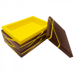 Boîte empilable Inaé chocolat, plusieurs étages pour emballer vos délicieux chocolats avec couvercle.