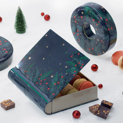 Livres métalliques "La forêt enchantée" - Packaging pour chocolatiers