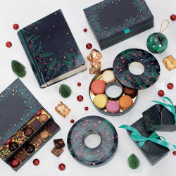 Livres métalliques "La forêt enchantée" - Packaging pour chocolatiers
