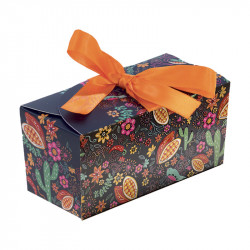 Ballotin Ruban "Choco Bohême" - Packaging pour fêtes de fin d'année - Face