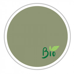 Boîte ronde métallique Caméléon® J-06 - Logo Bio avec fond vert