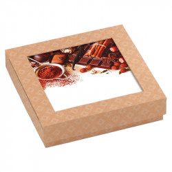 Emballage personnalisé pour chocolatiers - Carte Caméléon B-13
