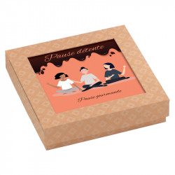 Packaging personnalisé "Pause Gourmande" - Carte Caméléon B03