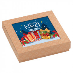 Packaging alimentaire personnalisé - Carte Caméléon Cadeaux de Noël