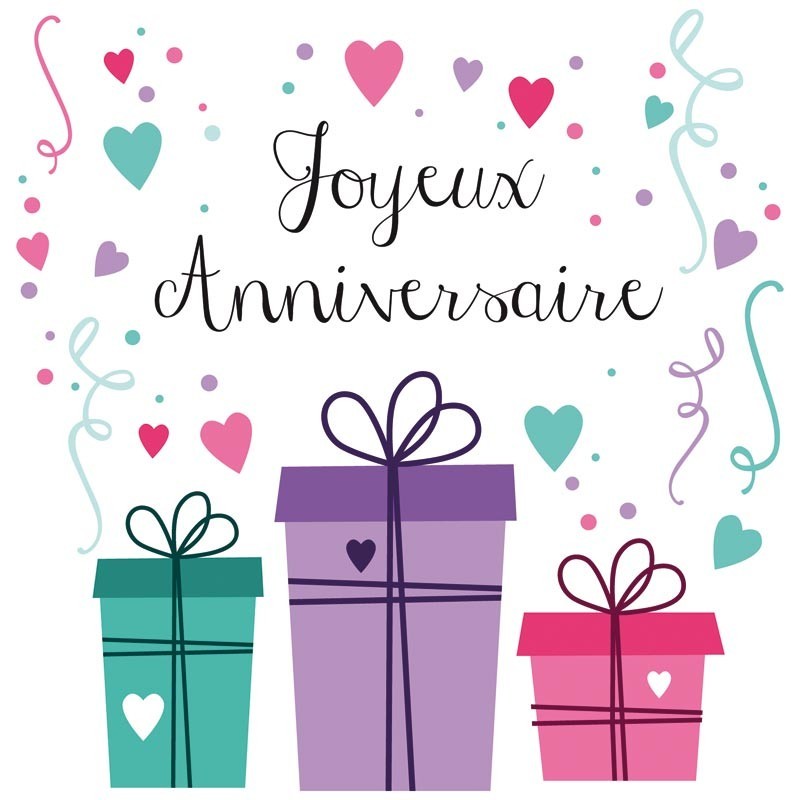 Emballage personnalisé Joyeux Anniversaire - Carte Caméléon I-11