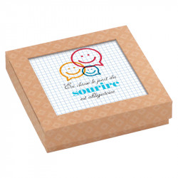 Packaging personnalisé pour Offrir des chocolats  école élève - Carte Caméléon I-15