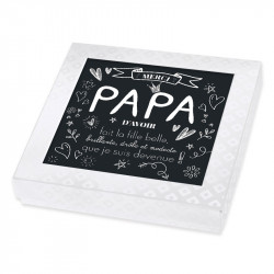 Packaging personnalisé pour offrir des chocolats à tous les papas - Carte Caméléon I-93F fête des pères