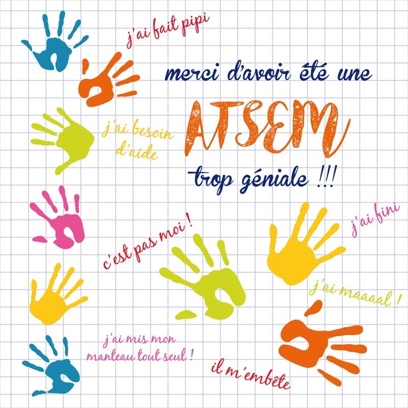 Boîte Personnalisable pour Rentrée des classes - Version Atsem - Carte Caméléon I-12 Boîte Personnalisable pour Rentrée des classes - Version Atsem - Carte Caméléon I-12