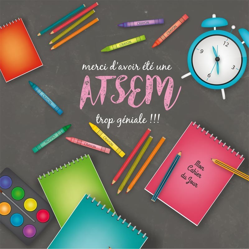 Packaging personnalisé pour rentrée des classes - Version Atsem - Carte Caméléon I-13 Packaging personnalisé pour rentrée des classes - Version Atsem - Carte Caméléon I-13