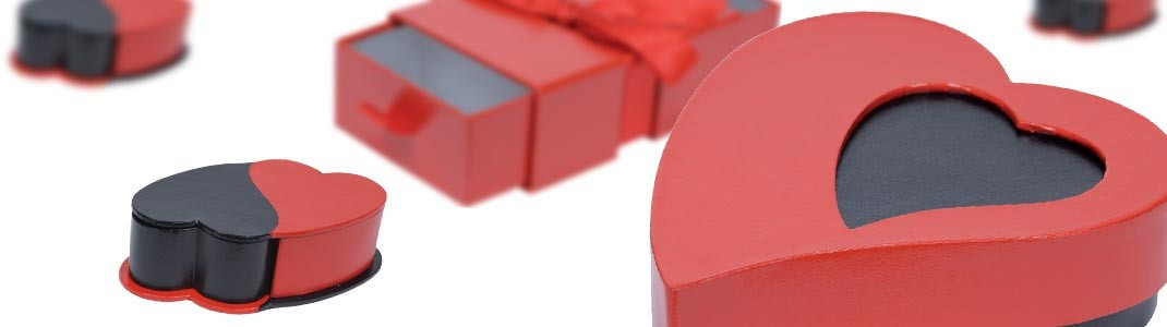 Achat packaging de St Valentin pour chocolatiers à prix cassés