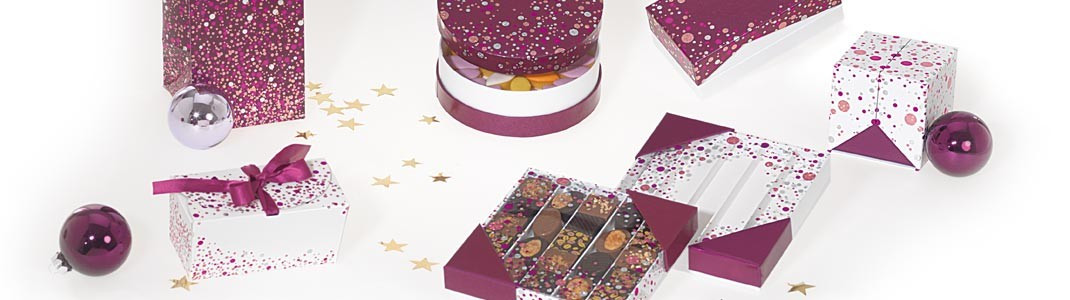 Collection pétillante de Packaging pour chocolatiers - Happy Confettis