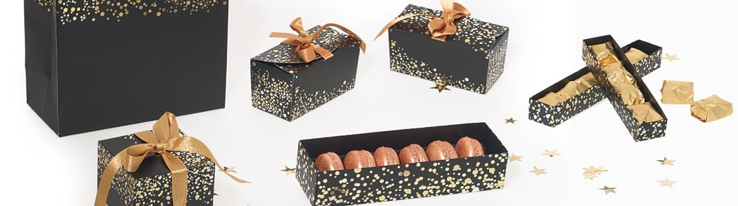 Gamme de packaging alimentaire grand luxe - Collection Paillettes
