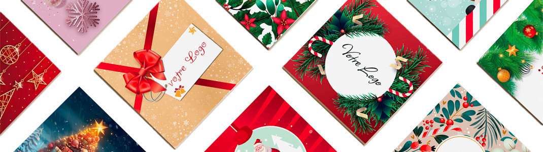 Cartes Caméléon sur le thème de Noël pour un graphisme toujours d'actu