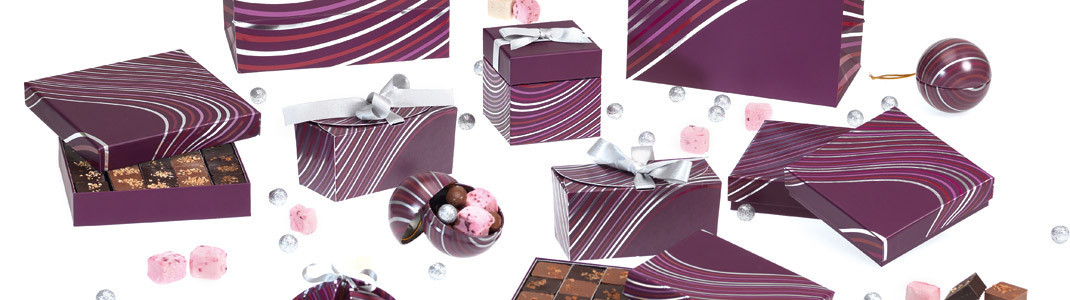 Onduline - Collection de packaging pour chocolatiers/patissiers