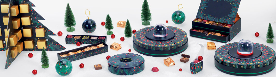 La forêt enchantée - Collection packagings de Noël pour chocolatiers
