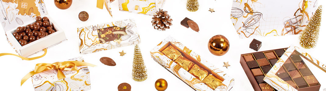 Collection de packagings sur le thème de la cabosse et du chocolat !