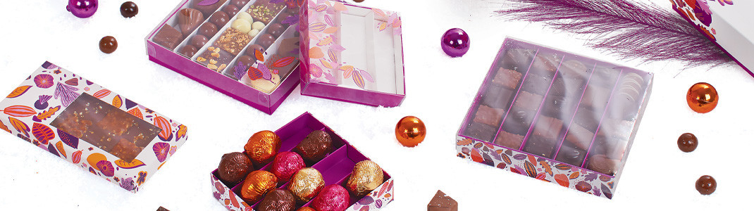 Boîtes carrées avec couvercle transparent - Embaline