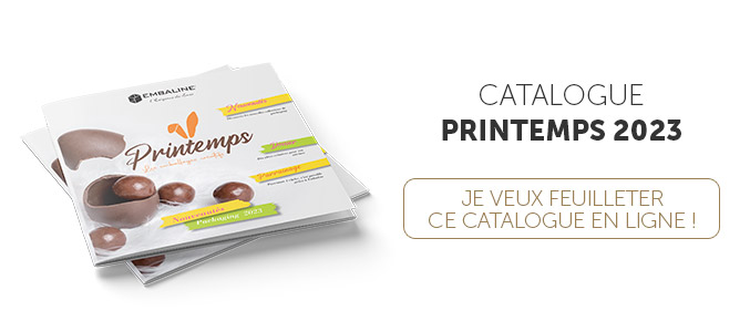 Catalogue Embaline Printemps Pâques 2023 - Emballages alimentaires de luxe (conception made in France) pour professionnels chocolatiers boulangers pâtissiers